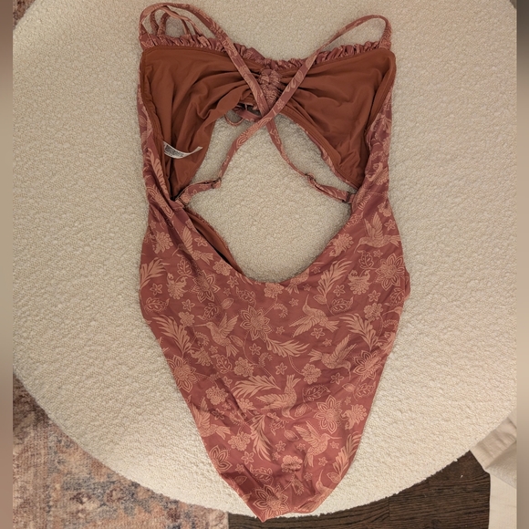 PLUS Anthropologie Shawna Ruched One-Piece Swimsuit Size 2X - Picture 3 of 9